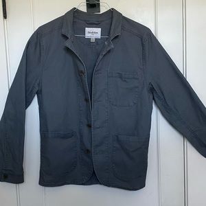 Charcoal gray Chore Coat.